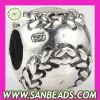 925 Sterling Silver Baseball Beads Suit London 2012 Olympics Charm Bracelet