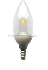 High power candle LED Bulb/Aluminium+PC / 120lm/E14 E12