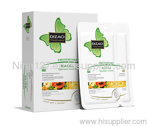 Dizao Rejuvenating face and neck mask with fruit acids