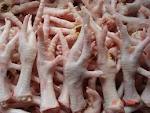 Frozen chicken feet