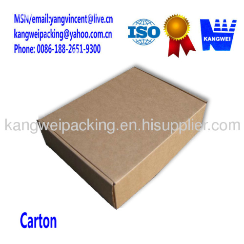 Corrugated carton box for packing and shipment