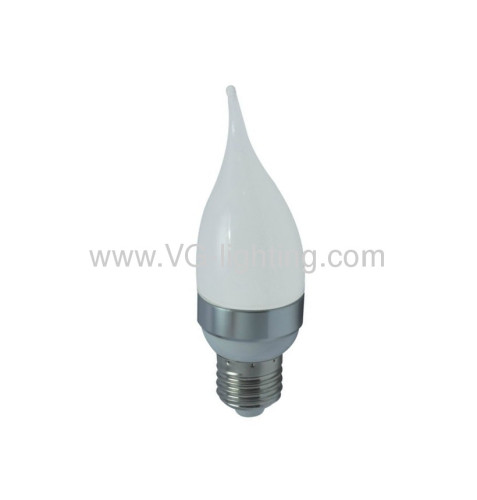 1W High Power Candle Bulb / E27/Aluminium+Milk PC
