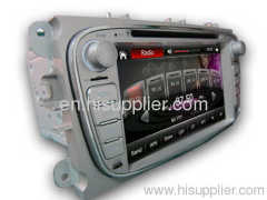 Silvery in-dash 7inch Ford Focus Car DVD Navigation GPS with 4*45W amplifier 7inch HD digital screen