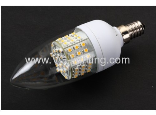 E27/E14 Candle Shape 5W Aluminum LED Bulb