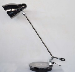 Stainless finished black Pearl rechargeable LED desk lamp