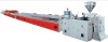 Plastic extruding profile production line