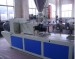 Plastic extruding profile production line