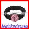 Tresor Paris Pink Czech Crystal Shamballa Rings Wholesale