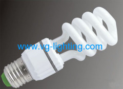 Half Spiral T3 5W-18W Compact Fluorescent lamps/8 000 hours