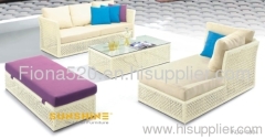 outdoor furniture PE rattan/wicker garden sofa