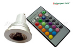 Colorful 3w remote control large power LED lamp LED spotlights