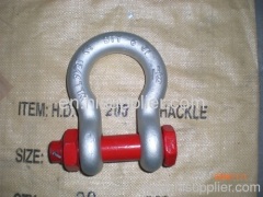 DROP FORGED SAFETY PIN BOW SHACKLE