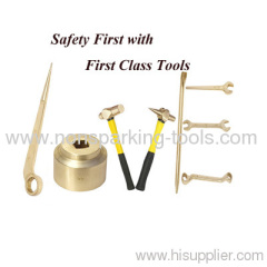 Non sparking fiberglass brass sledge hammer