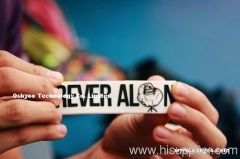 FOREVER ALONE Silicone Bracelet Wristbands