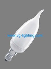Milk Glass T2 Tube 5W Candle Energy Saving Lamps / E27/E14
