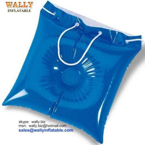 inflatable bag, inflatable beach bag, inflatable pillow bag
