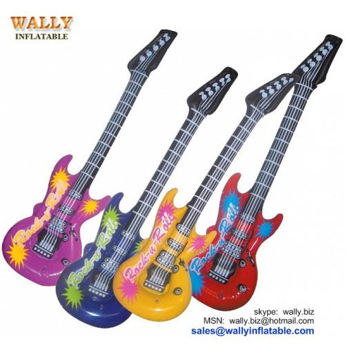 inflatable guitar, inflatable guitar toy, mini inflatable guitar, small inflatable guitar