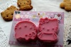 hello kitty cookie cutter pink + card packing Cake tools Pastry Tools cake decoration set