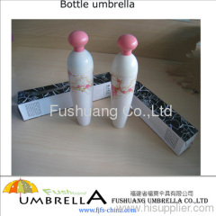 Hot sale advertising umbrella / Printing with flower wine bottle umbrella