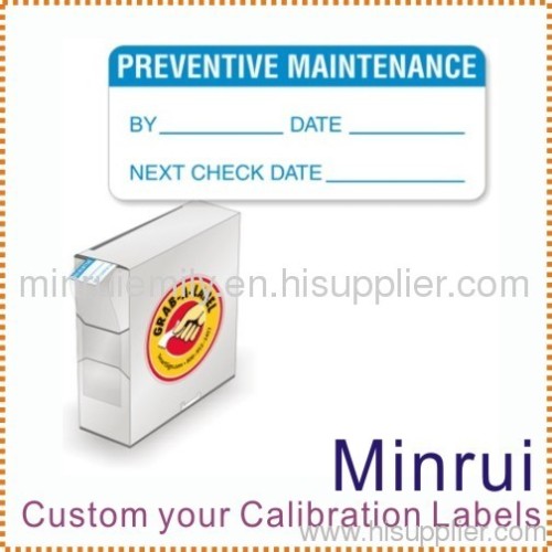 Calibration Label