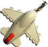 3D air plane metal keychains