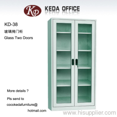 KD-038 glass 2 doors cabinets