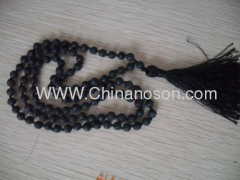 Black Necklace Lava 6 mm and 8mm Round Beads ,Strand & String Necklaces