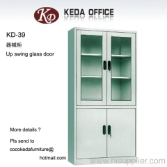 KD-039 up swing glass door cabinets