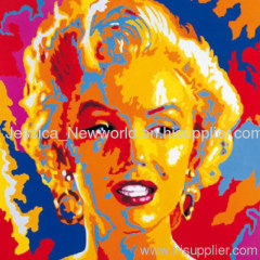 Pop art of famous figure