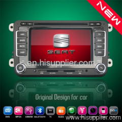 2din in-dash Seat series Car DVD Player GPS Navigation with USB Bluetooth Radio SD