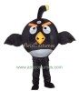 black angry bird mascot human mascot carnival costume