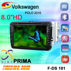 VW POLO 2010 car dvd navigation 8 inch Sirf Prima canbus