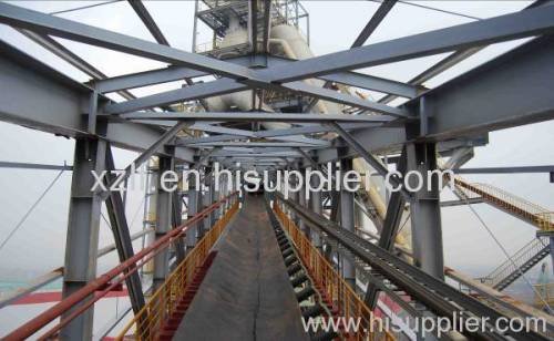 power plant conveying trestle space frame
