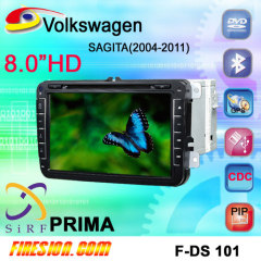 VW SAGITA 2004-2011 Navigation DVD Sirf prima car dvd 8 inch 3D PIP