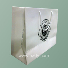 Art paper bag with embossing