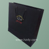 Black printed paper bag