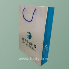 paper bag with color cotton rope