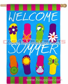 Summer Slippers garden flag