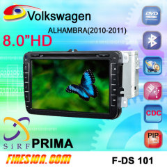 VW SEAT ALHAMBRA 2010-2011 Navigation DVD 8 inch Sirf prima canbus
