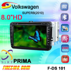VW SKODA SUPERB 2010 Navigation dvd 8 inch canbus tmc DVB-T MPEG2
