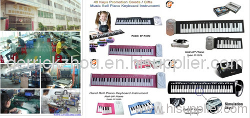 Roll Up Soft Portable Electronic Piano Keyboard 61 keys