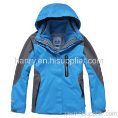 waterproof windproof fleece climbing jacket 2 pieces