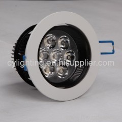 7W Aluminum Φ105×85mm Plastic Sprayed Surface LED Ceiling Lamp With Φ95mm Hole