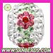 Fit european bracelet wholesale silver core crystal beads