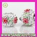 Fit european bracelet wholesale silver core crystal beads