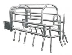 New-type galvanized pipe single pig gestation stall