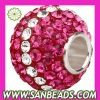 Colorful Charm European crystal bead with silver core Wholesale