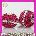 Colorful Charm European crystal bead with silver core Wholesale