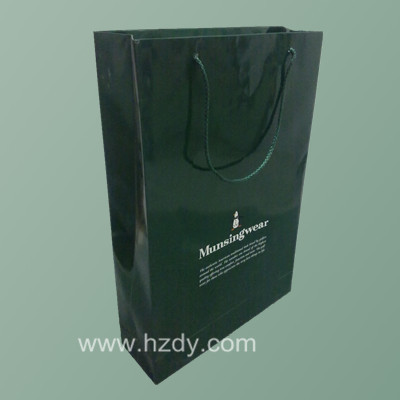 card board paper bag with logo