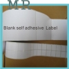 Blank self adhesive paper in packing and printing barcode labels